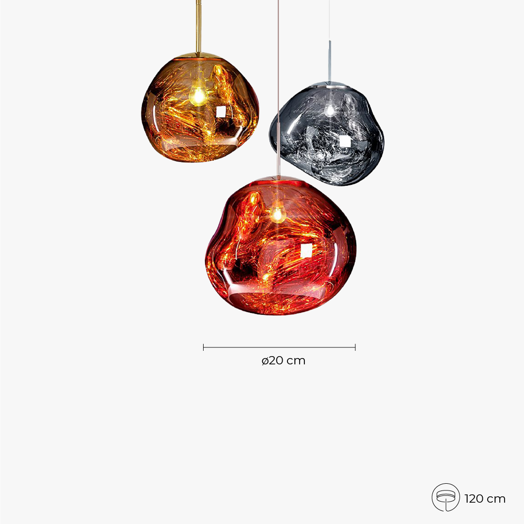 Veyra Suspension Verre Teinté Moderne