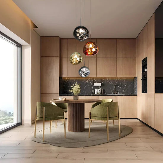 Veyra Suspension Verre Teinté Moderne