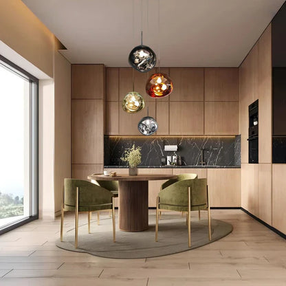 Veyra Suspension Verre Teinté Moderne