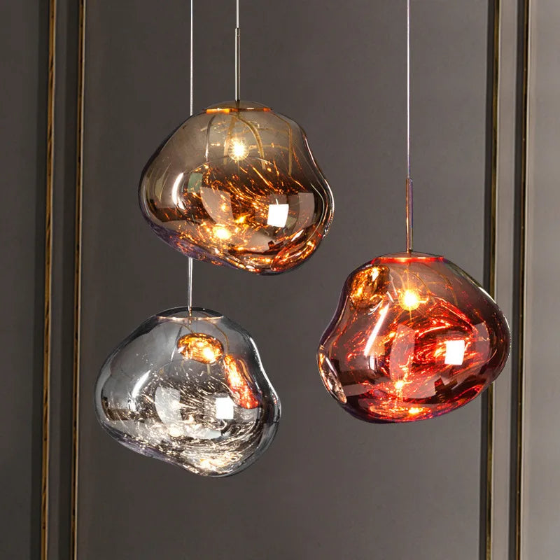 Veyra Suspension Verre Teinté Moderne