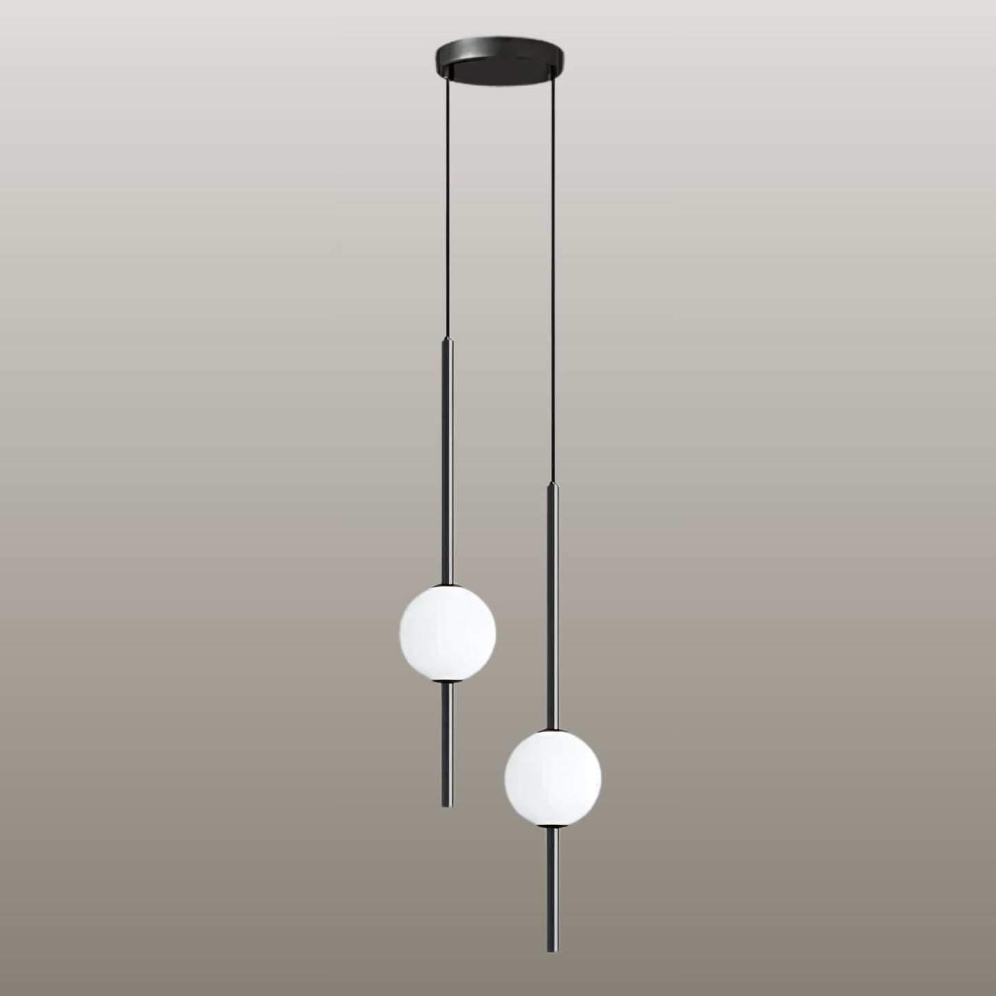 Suspension aérienne et lumineuse