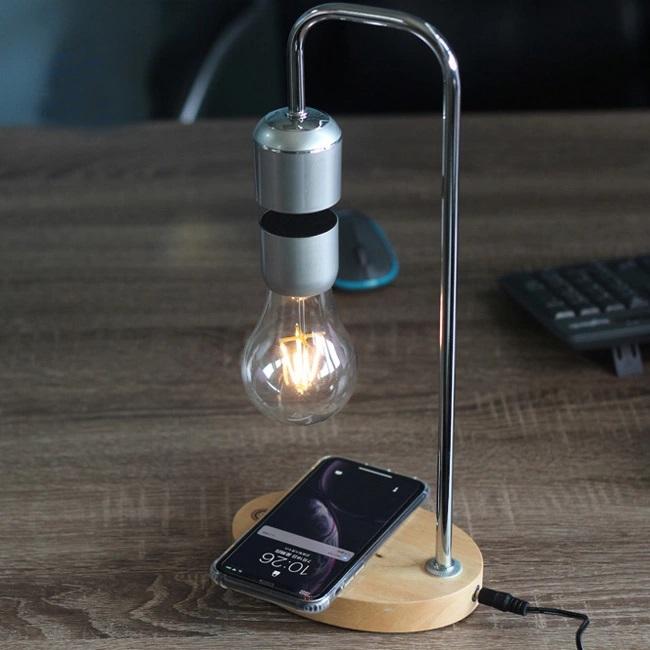 Lampe de Chevet Industrielle Lévitation Chargeur Induction