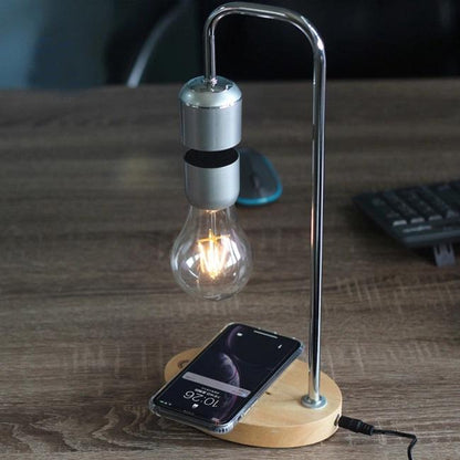 Lampe de Chevet Industrielle Lévitation Chargeur Induction