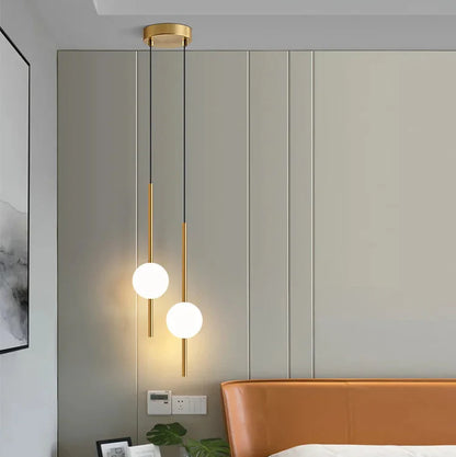 Suspension aérienne et lumineuse