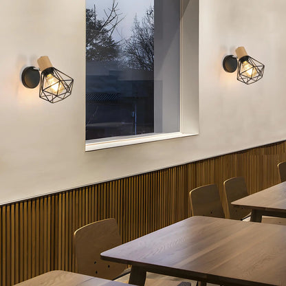 Lampe Murale Cage Design