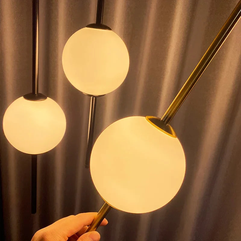 Suspension aérienne et lumineuse