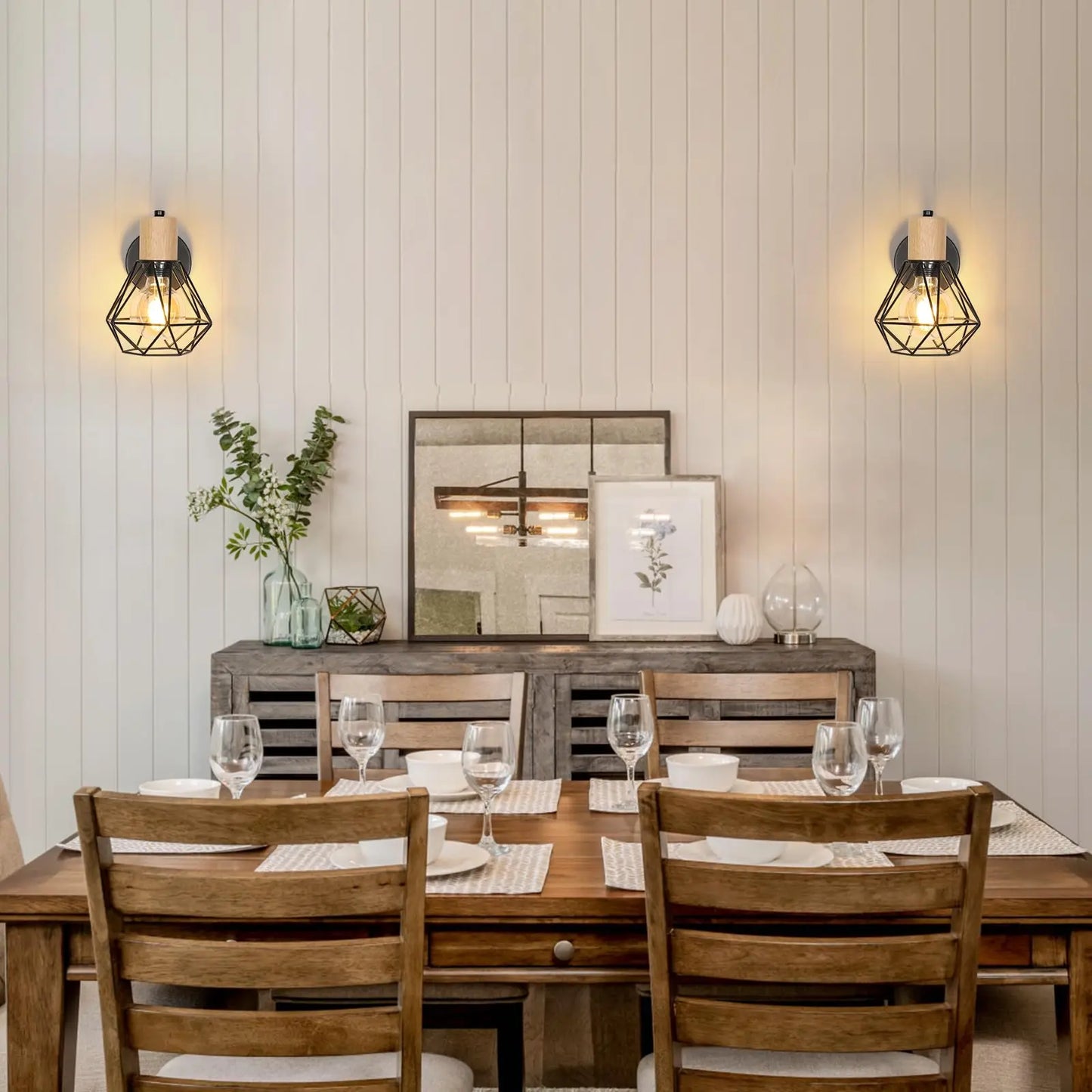 Lampe Murale Cage Design