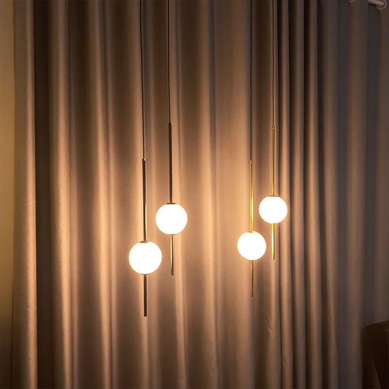 Suspension aérienne et lumineuse