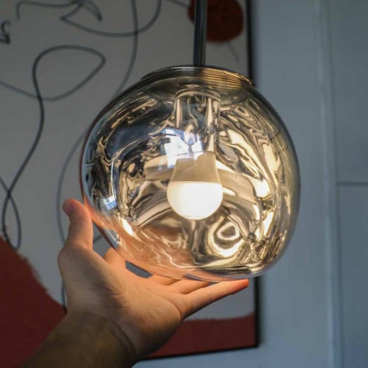 Veyra Suspension Verre Teinté Moderne