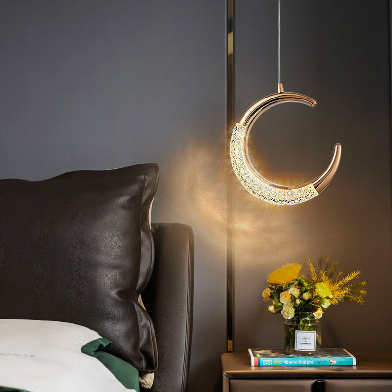 Suspension Luminaire Design Doré lune Lumiart