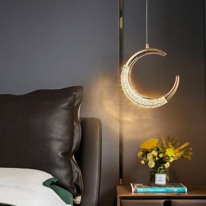 Suspension Luminaire Design Doré lune Lumiart