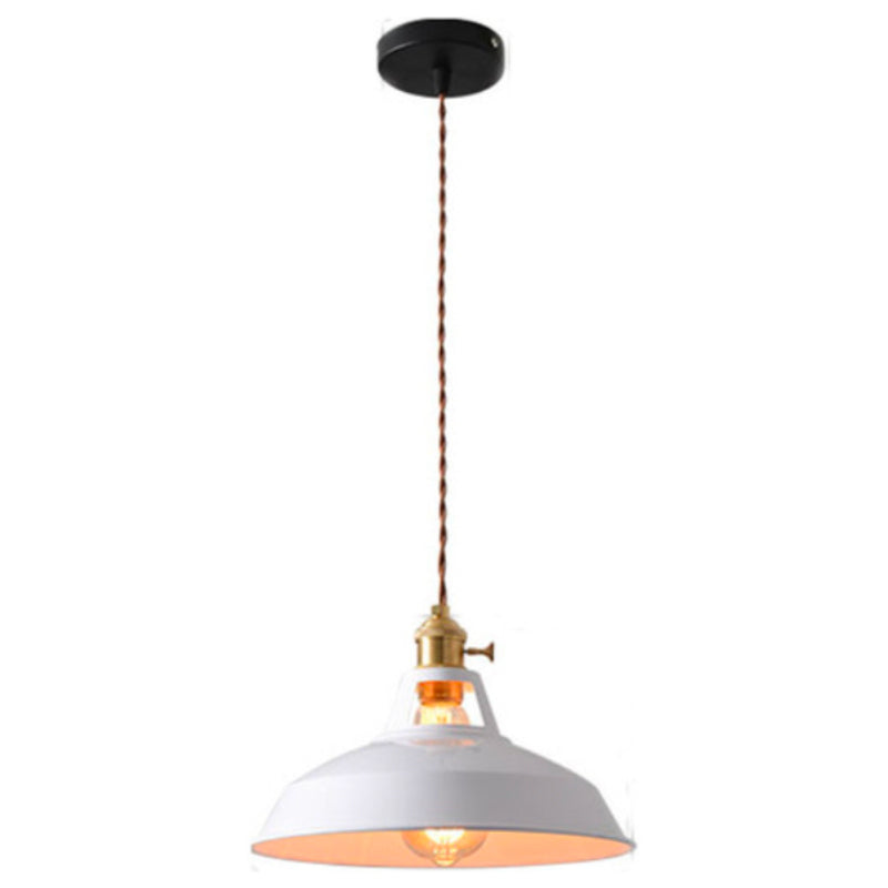 Suspension Luminaire Industrielle Faline blanc
