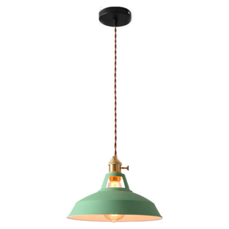 Suspension Luminaire Industrielle Faline vert